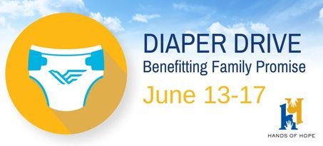 Diaper Drive Benefitting Family Promise June 13-17