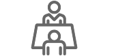 people at table icon
